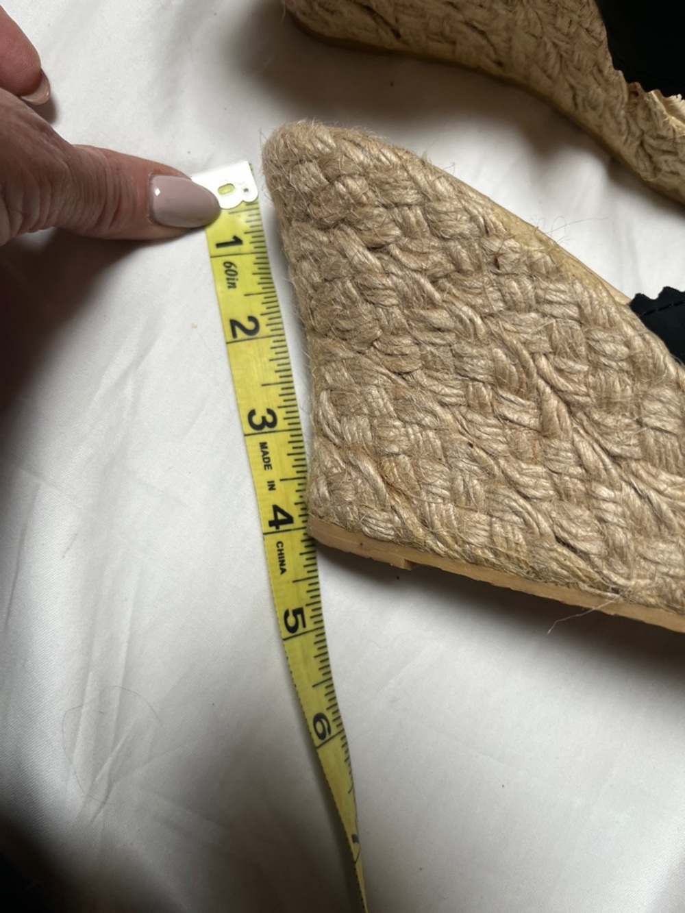 MICHAEL KORS LuLu Black Crisscross Espadrille Wedge Sandals Sz 7 - Picture 8 of 8